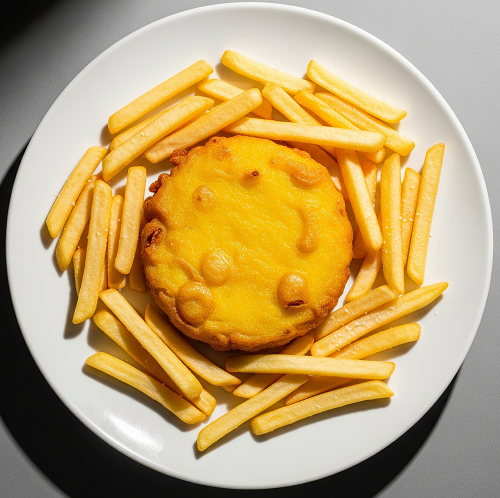 Fried Cheese N Burger 